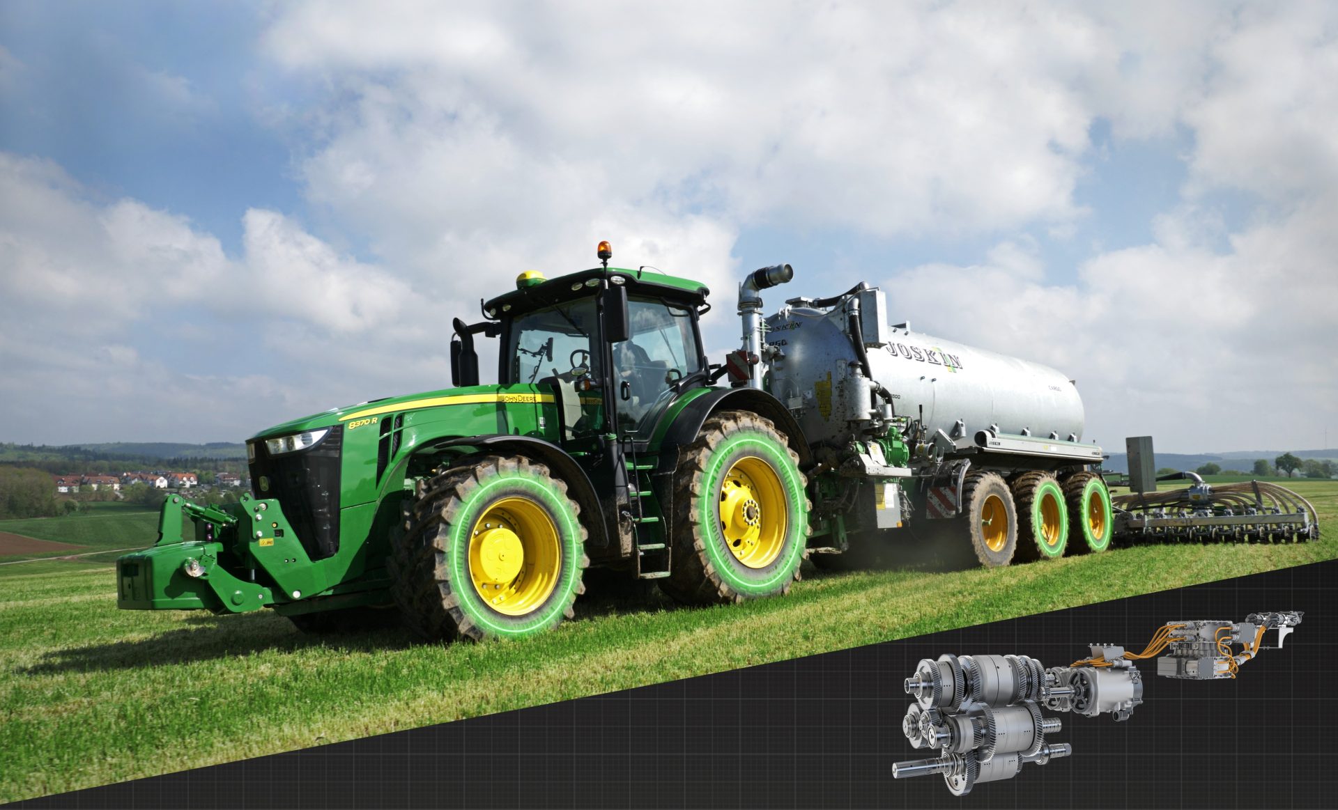 Electromechanical CVT for John Deere 8R Profi