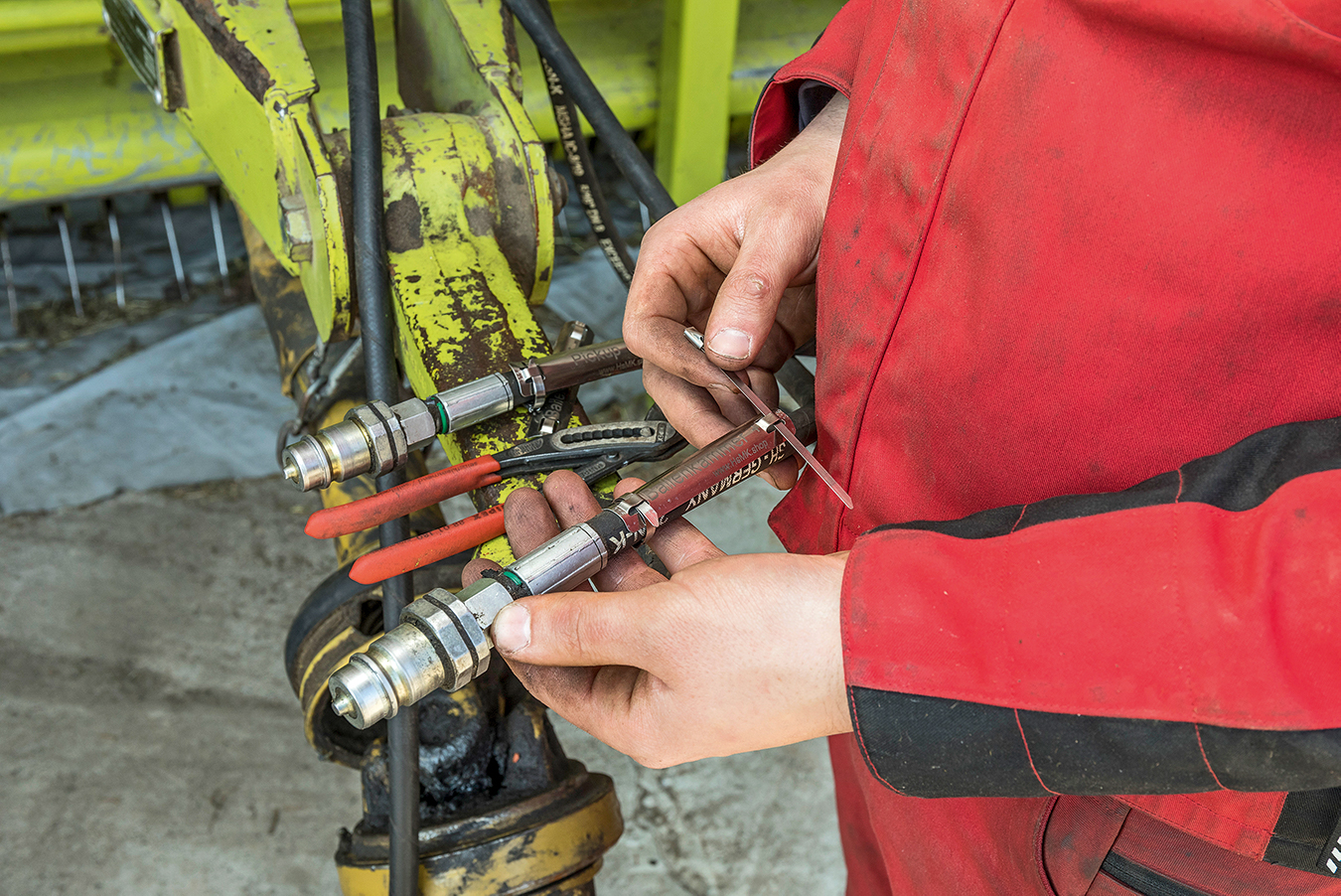 Hydraulic hose identification Which goes where? Profi