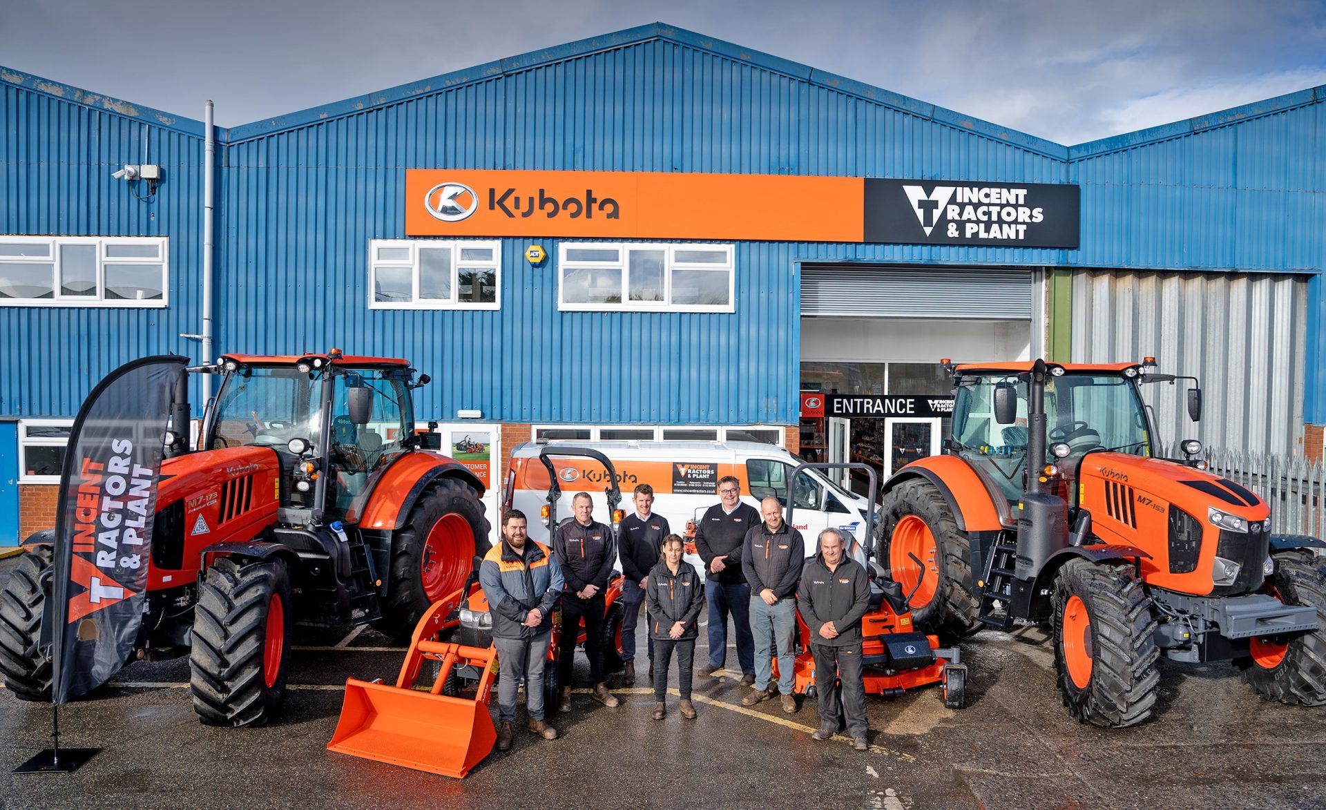 Larger Kubota patch for Vincent Tractors Profi